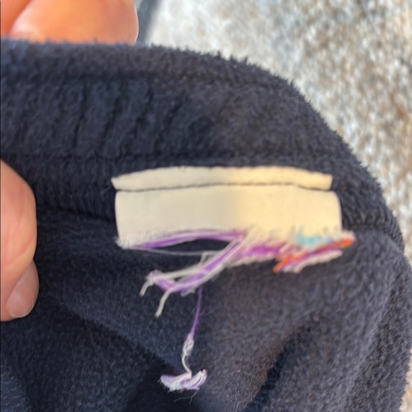 Patagonia Kids Micro D Blue and Gray Jogger Sweatpants - Picture 7 of 7